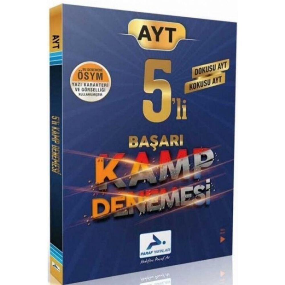 Paraf Yayınları Ayt 5 Li Başarı Kamp Denemesi