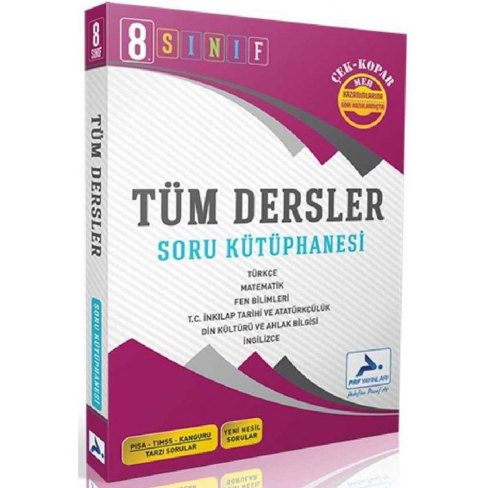 Paraf Yayınları Lgs 8. Sınıf Tüm Dersler Soru Kütüphanesi Çek Kopar