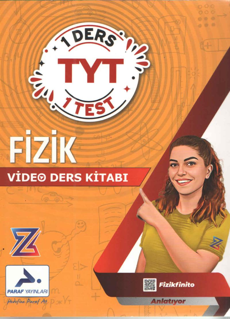 Paraf Yayınları Z Takımı TYT Fizik Video Ders Anlatım Kitabı
