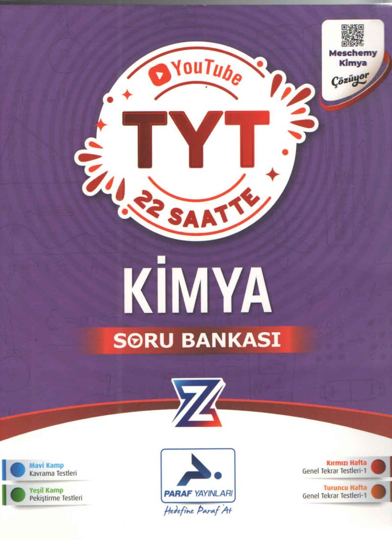 Paraf Yayınları Z Takımı TYT Kimya Soru Bankası