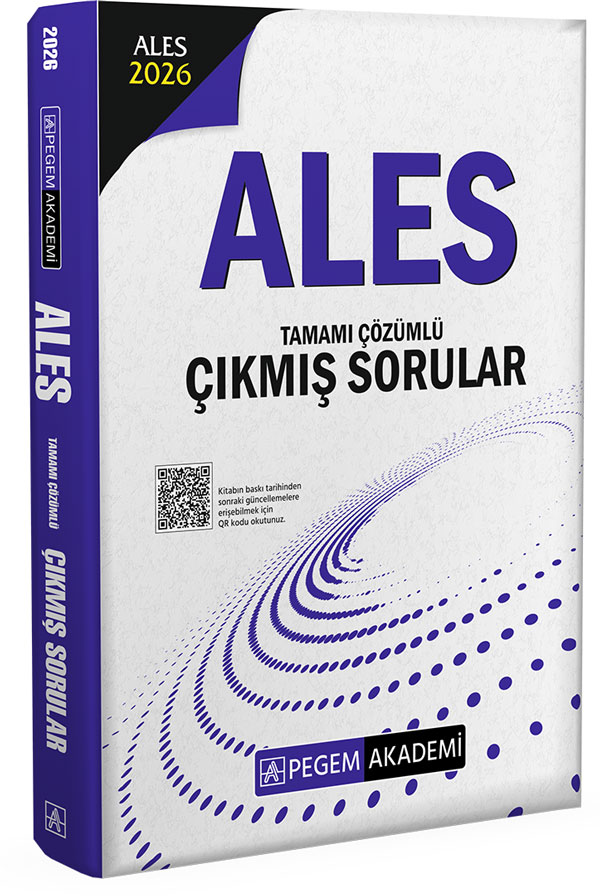Pegem Yayınları 2026 ALES Tamamı Çözümlü Çıkmış Sorular