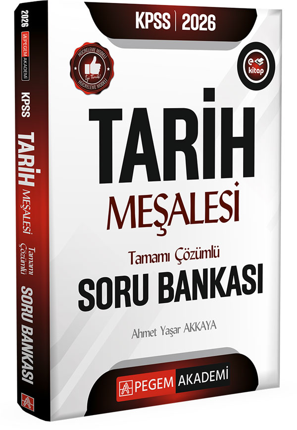 Pegem Yayınları 2026 KPSS Tarih Meşalesi Tamamı Çözümlü Soru Bankası