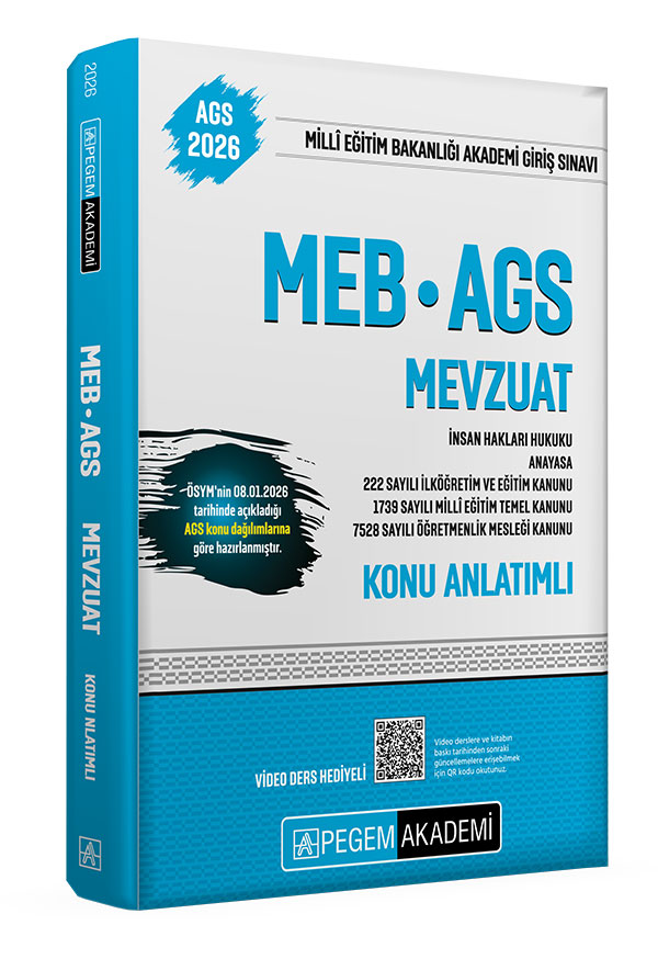 Pegem Yayınları 2026 MEB-AGS Konu Anlatımlı Mevzuat