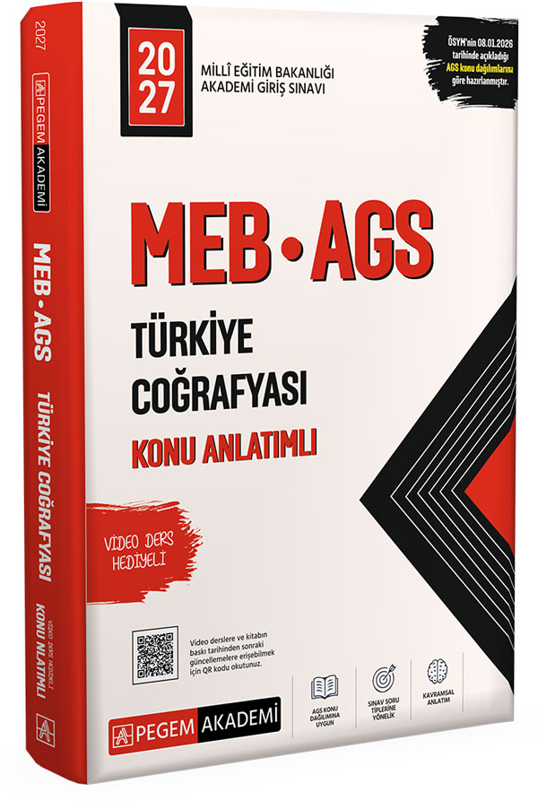 Pegem Yayınları 2026 MEB-AGS Konu Anlatımlı Türkiye Coğrafyası