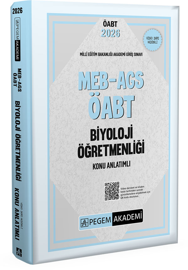 Pegem Yayınları 2026 MEB AGS ÖABT Biyoloji Öğretmenliği Konu Anlatımlı