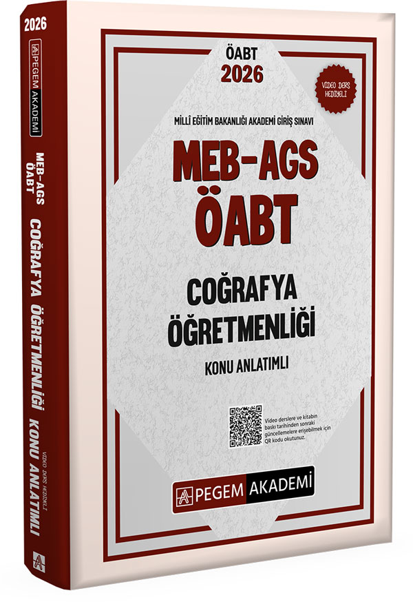 Pegem Yayınları 2026 MEB AGS ÖABT Coğrafya Öğretmenliği Konu Anlatımlı