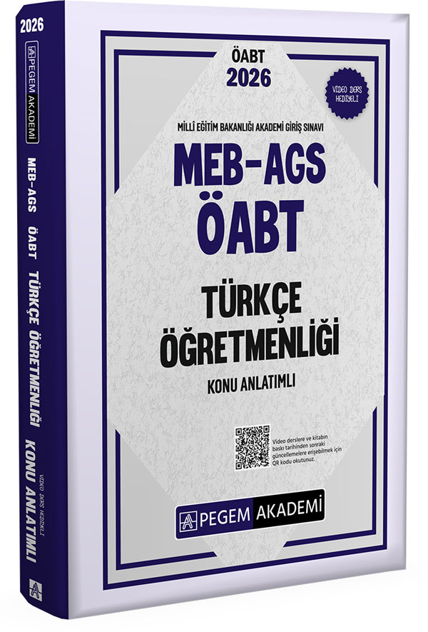Pegem Yayınları 2026 MEB AGS ÖABT Türkçe Öğretmenliği Konu Anlatımlı