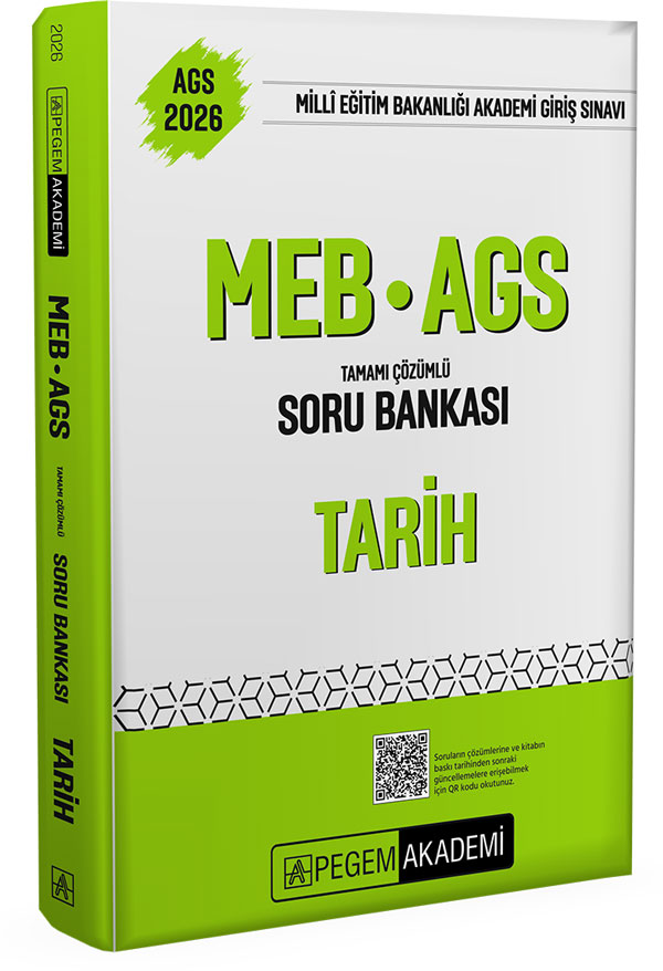 Pegem Yayınları 2026 MEB-AGS Soru Bankası Tamamı Çözümlü Tarih