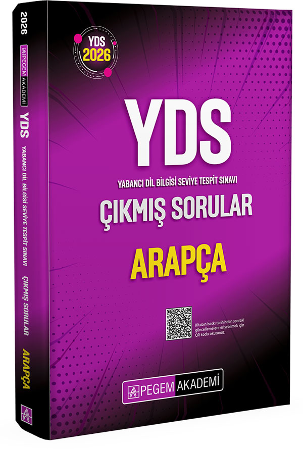 Pegem Yayınları 2026 YDS Arapça Çıkmış Sorular