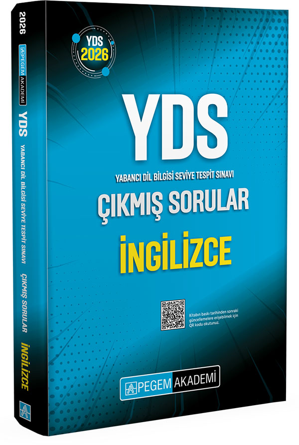 Pegem Yayınları 2026 YDS İngilizce Çıkmış Sorular