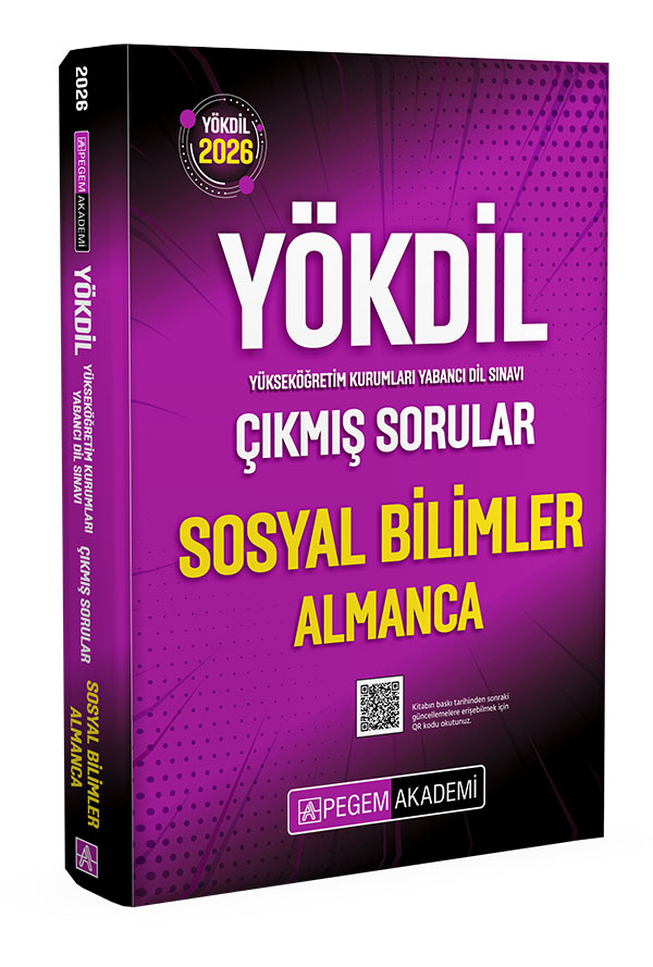 Pegem Yayınları 2026 YÖKDİL Sosyal Bilimler Almanca Çıkmış Sorular