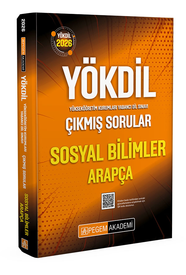 Pegem Yayınları 2026 YÖKDİL Sosyal Bilimler Arapça Çıkmış Sorular