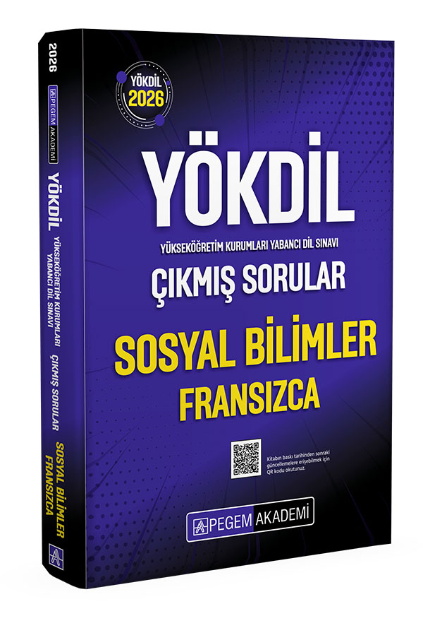 Pegem Yayınları 2026 YÖKDİL Sosyal Bilimler Fransızca Çıkmış Sorular