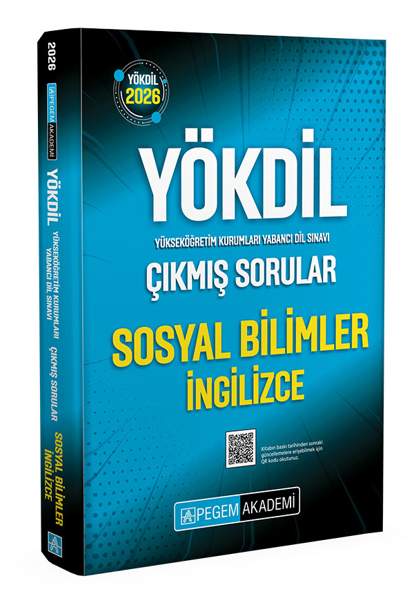 Pegem Yayınları 2026 YÖKDİL Sosyal Bilimler İngilizce Çıkmış Sorular
