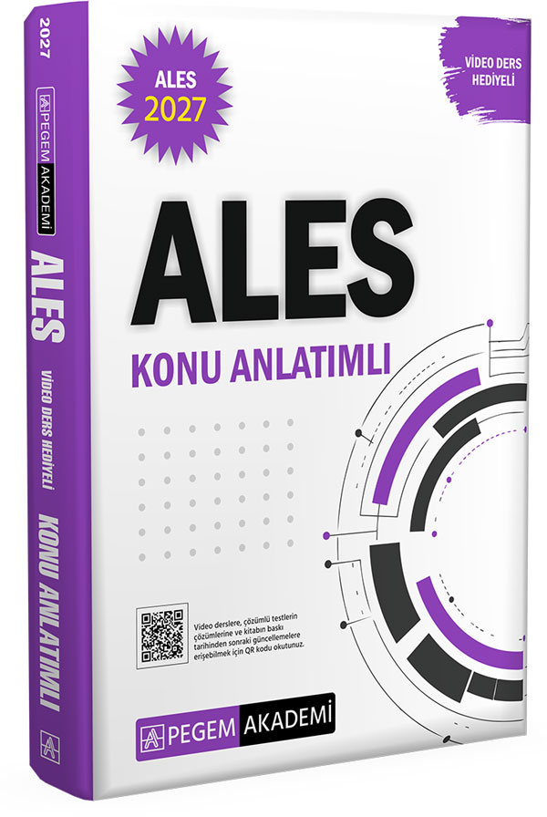 Pegem Yayınları 2027 ALES Konu Anlatımlı (Video Ders Hediyeli)