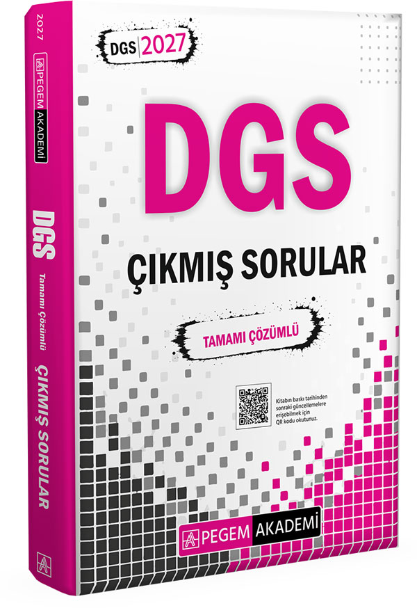 Pegem Yayınları 2027 DGS Çıkmış Sorular Tamamı Çözümlü