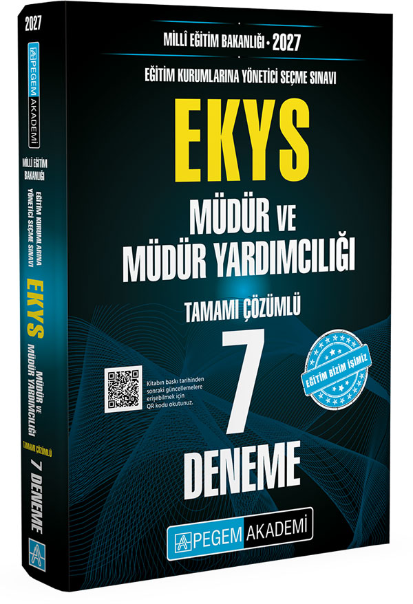 Pegem Yayınları 2027 EKYS MEB Müdür ve Müdür Yardımcılığı 7 Deneme