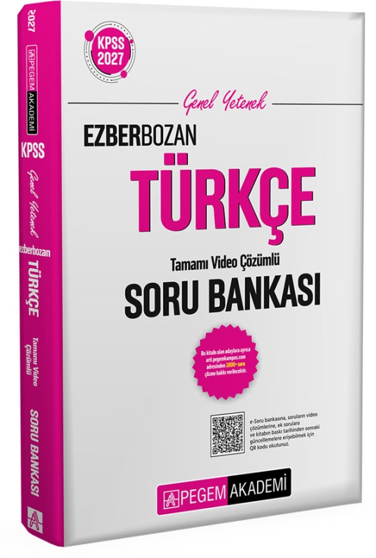 Pegem Yayınları 2027 KPSS Genel Yetenek Ezberbozan Türkçe Soru Bankası
