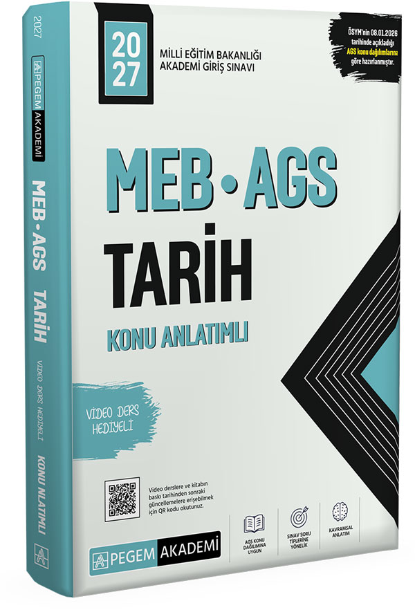 Pegem Yayınları 2027 MEB AGS Konu Anlatımlı Tarih