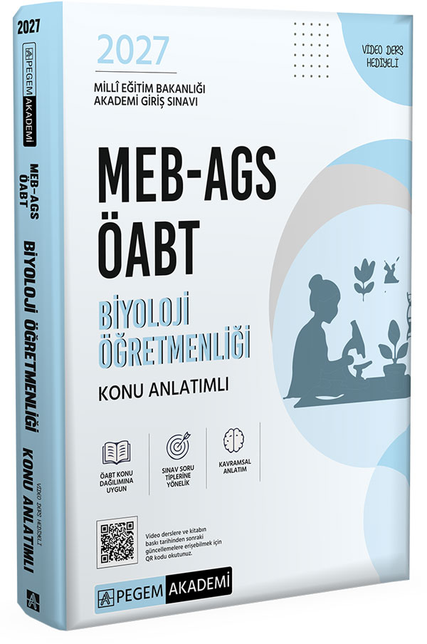 Pegem Yayınları 2027 MEB AGS ÖABT Biyoloji Öğretmenliği Konu Anlatımlı