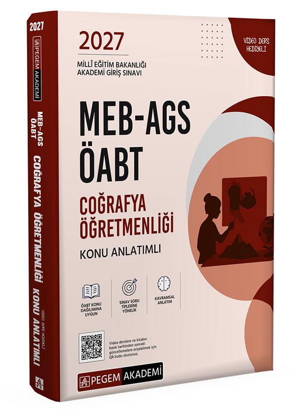 Pegem Yayınları 2027 MEB-AGS ÖABT Coğrafya Öğretmenliği Konu Anlatımlı