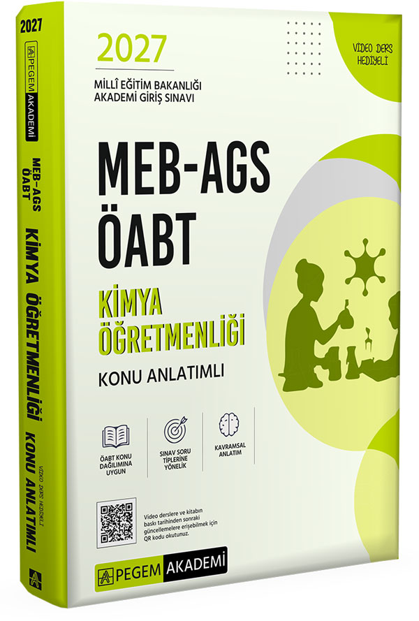 Pegem Yayınları 2027 MEB AGS ÖABT Kimya Öğretmenliği Konu Anlatımlı