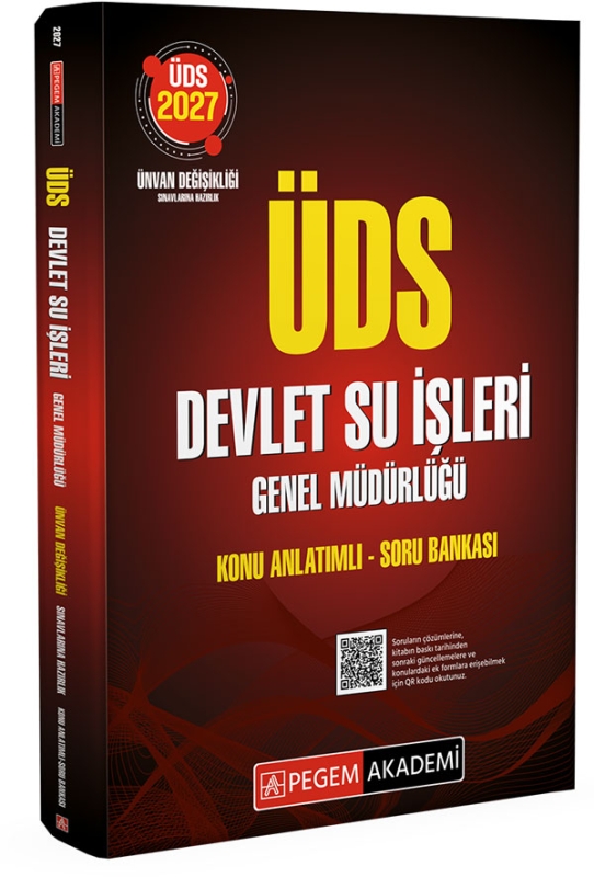 Pegem Yayınları 2027 ÜDS Devlet Su İşleri Genel Müdürlüğü Konu Anlatımlı Soru Bankası