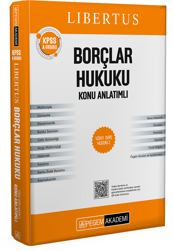 Pegem Yayınları KPSS A Grubu Libertus Borçlar Hukuku Konu Anlatımlı