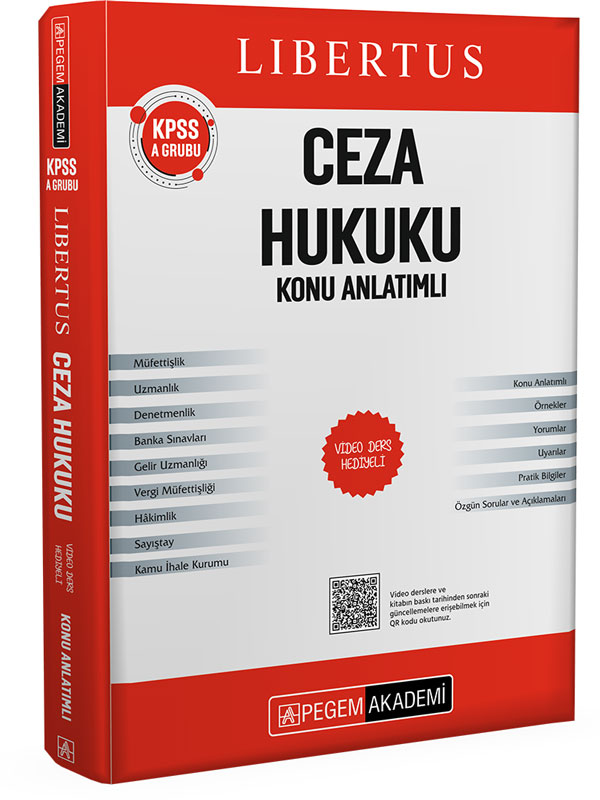 Pegem Yayınları KPSS A Grubu Libertus Ceza Hukuku Konu Anlatımlı
