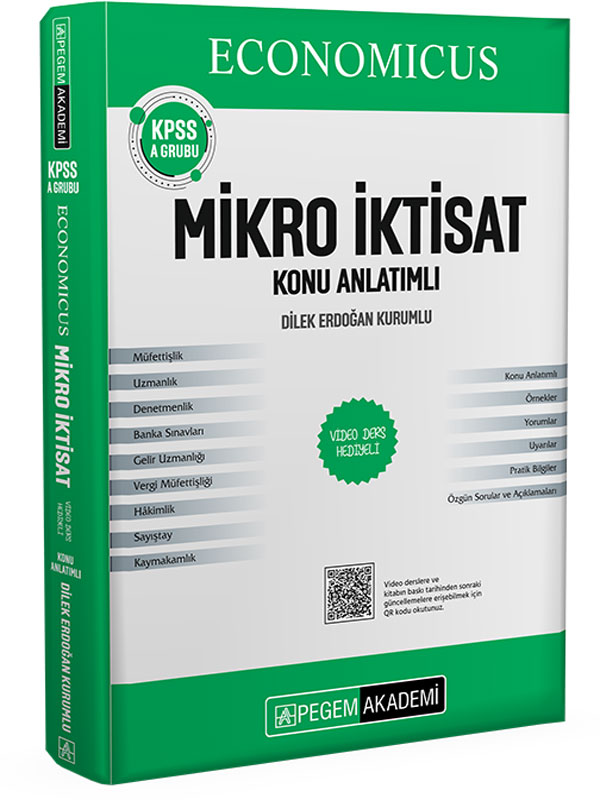 Pegem Yayınları KPSS A Grubu Mikro İktisat Konu Anlatımlı