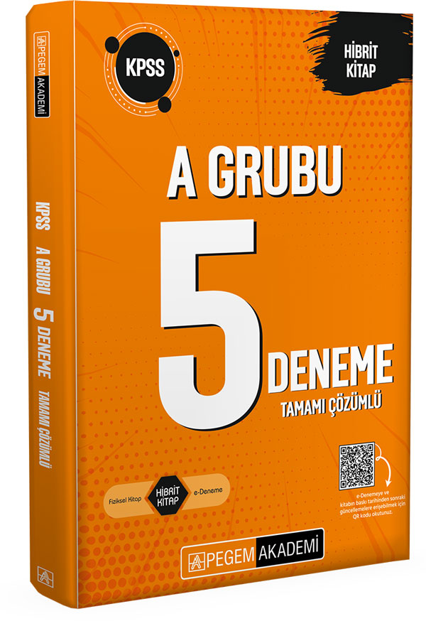Pegem Yayınları KPSS A Grubu Tamamı Çözümlü 5 Deneme