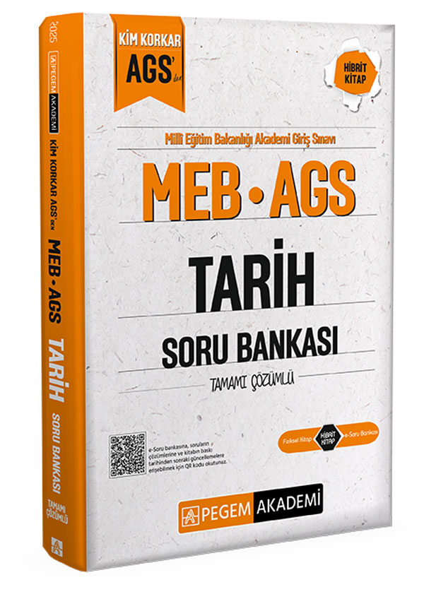 Pegem Yayınları MEB AGS Kim Korkar Tarih Soru Bankası Tamamı Çözümlü
