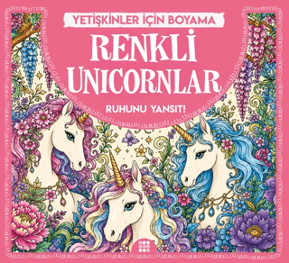 Renkli Unicornlar & Yetişkinler için Boyama