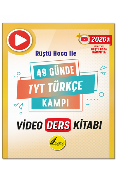 Rüştü Hoca 2026 49 Günde TYT Türkçe Video Ders Kitabı