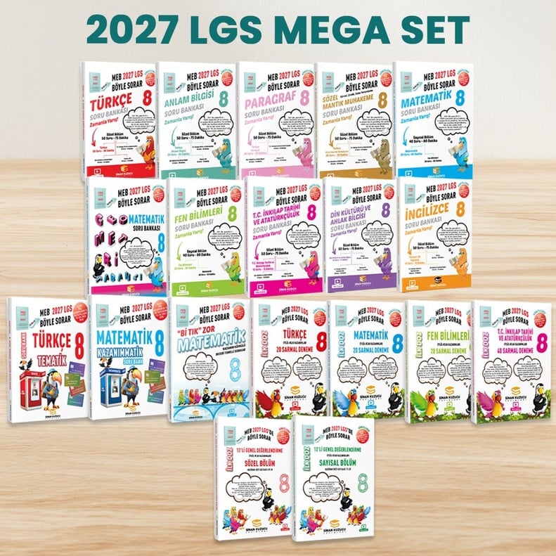 Sinan Kuzucu 2027 LGS 8. Sınıf MEGA SET