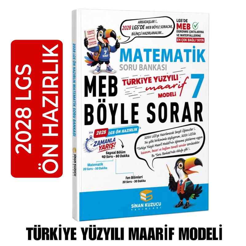 Sinan Kuzucu 7. Sınıf Matematik Soru Bankası Maarif Model