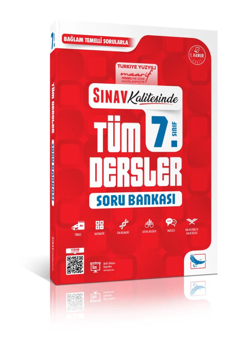 Sınav Yayınları 7. Sınıf Tüm Dersler Soru Bankası