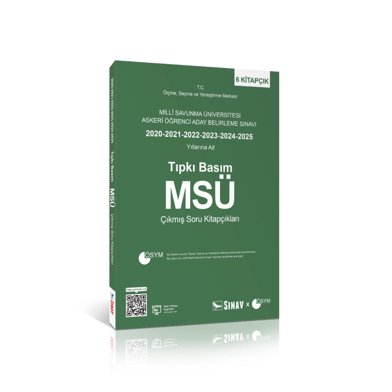 Sınav Yayınları MSÜ Tıpkı Basım Son 6 Yıl Çıkmış Soru Kitapçıkları