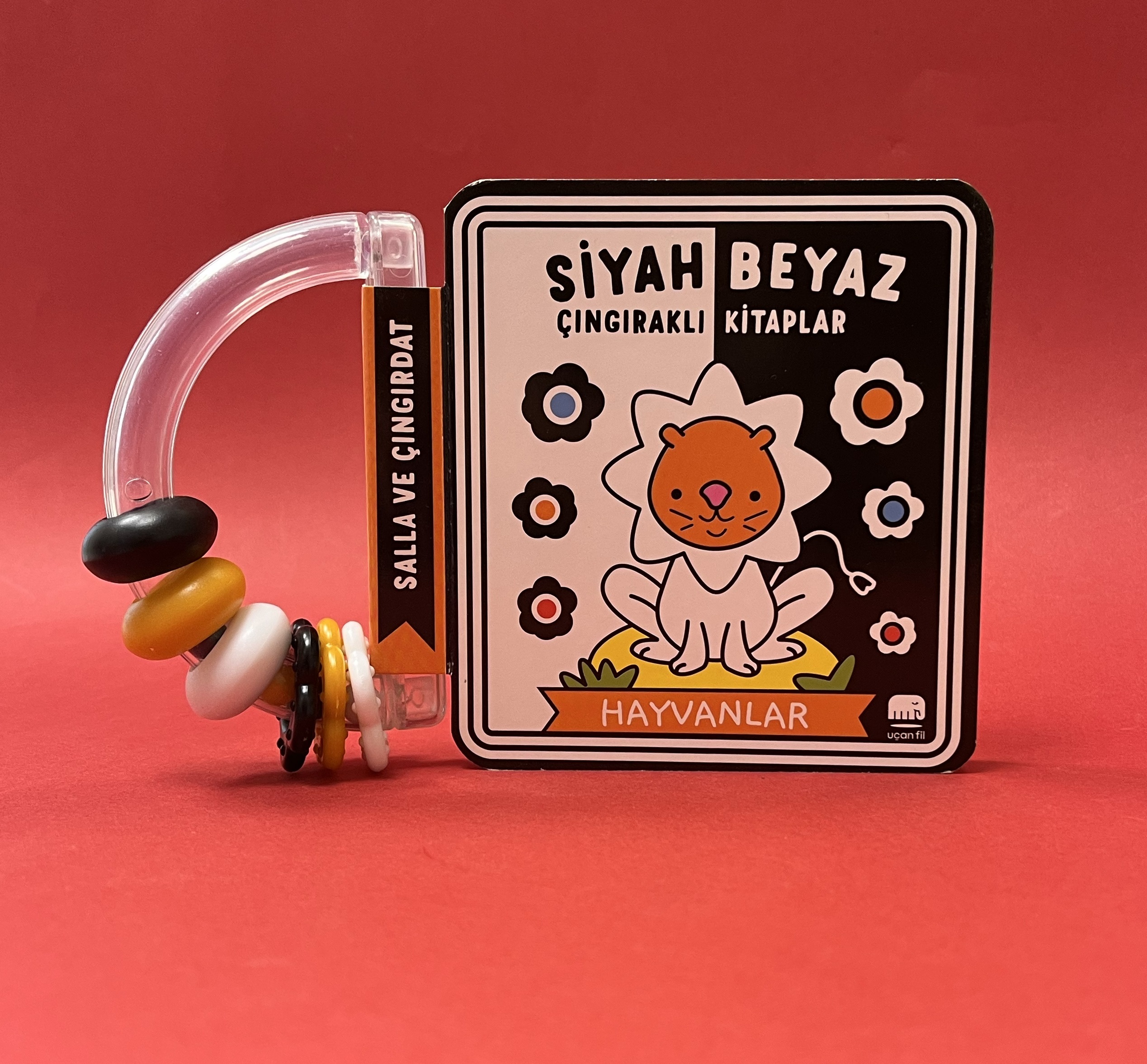 Siyah -  Beyaz Çıngıraklı Kitaplar -  Hayvanlar (Ciltli)