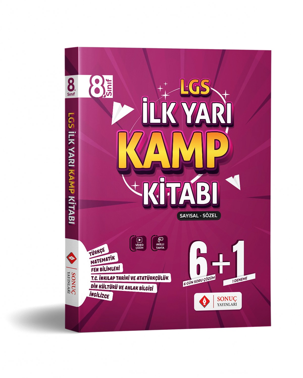 Sonuç Yayınları LGS 8. Sınıf  İlk Yarı Kamp Kitabı Sayısal Sözel