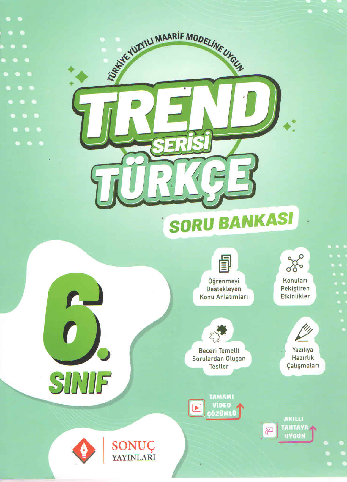 Sonuç Yayınları Trend Serisi 6. Sınıf Türkçe Soru Bankası