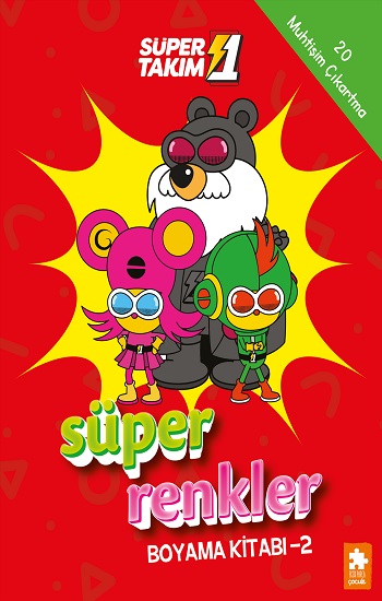 Süper Renkler Boyama Kitabı - 2- Süper 1 Takım