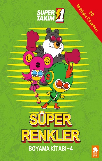Süper Renkler Boyama Kitabı - 4- Süper 1 Takım