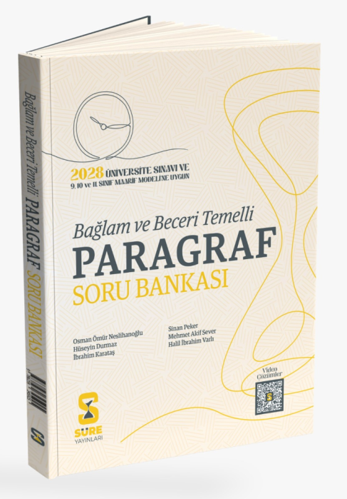 Süre Yayınları TYT AYT Paragraf Bağlam ve Beceri Temelli Soru Bankası