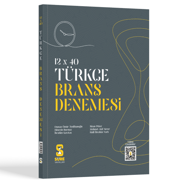 Süre Yayınları TYT Türkçe 12 x 40 Branş Denemesi
