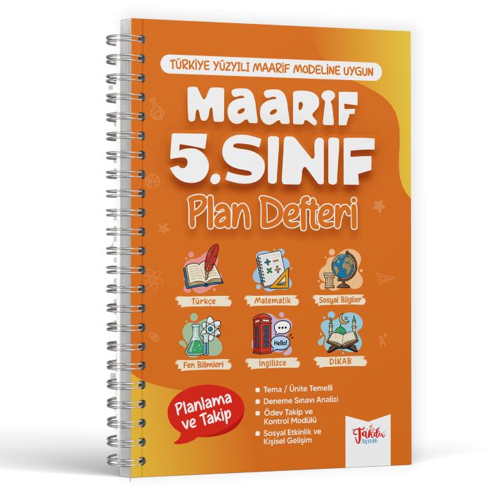 Takdir Yayınları 5. Sınıf Maarif Plan Defteri