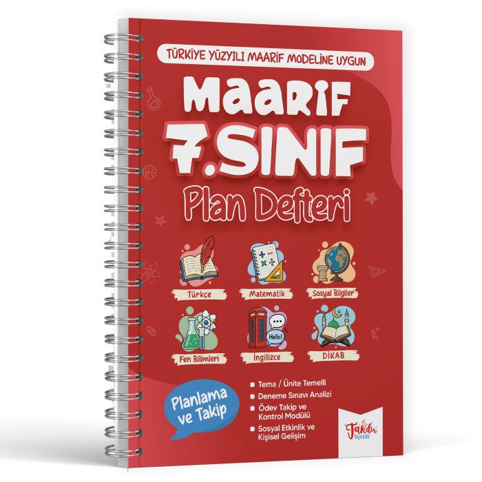 Takdir Yayınları 7. Sınıf Maarif Plan Defteri