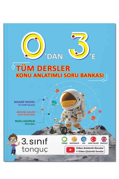 Tonguç Akademi 0'dan 3'e Tüm Dersler Konu Anlatımlı Soru Bankası
