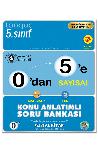 Tonguç Akademi 0'dan 5'e Sayısal Konu Anlatımlı Soru Bankası