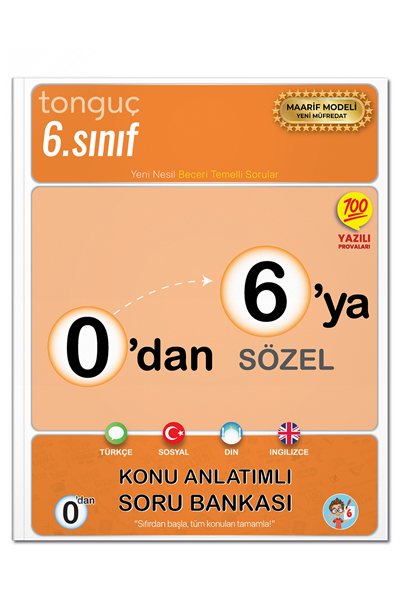 Tonguç Akademi 0'dan 6'ya Sözel Konu Anlatımlı Soru Bankası